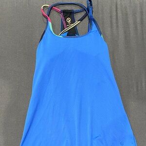 Shape Blue Athletic Tank Top